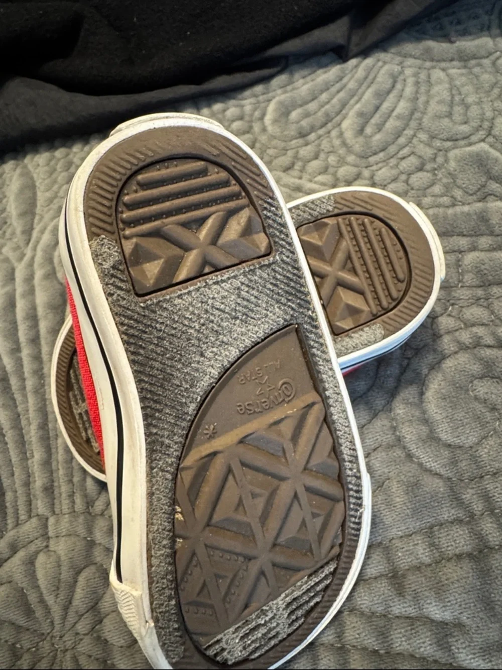 Converse Kids Red Low-Top Canvas Sneakers with White Accents